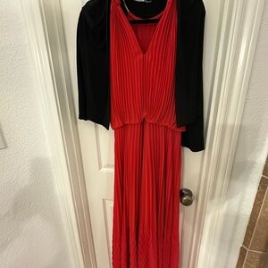 Calvin Klein Black and Red Ensemble